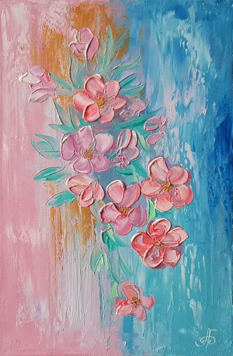 Rosa fresco fiori - fresco, primaverili