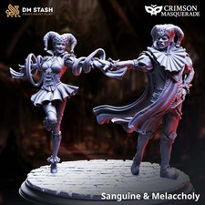 Sombre Vampire Jester Sanguine & Malincholy 32 mm 75 mm DM Stash