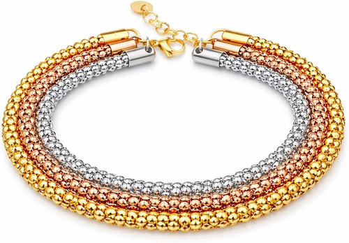 Bracciale tre ori - tre, uomo