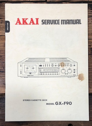 Akai f90 cassetta manuale - akai,