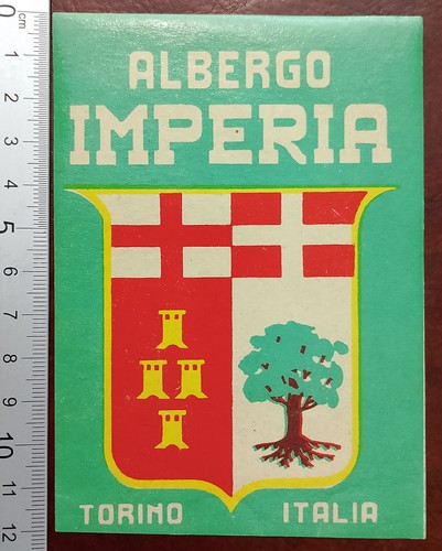 Etichetta albergo imperia - albergo,