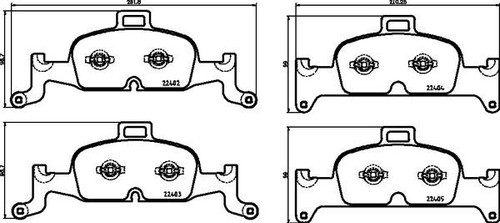 Brembo 164x kit pastiglie - p, 85
