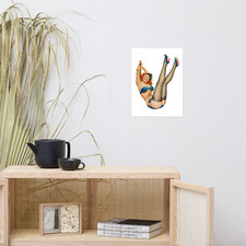 Poster Pin Up Bikini Bambina