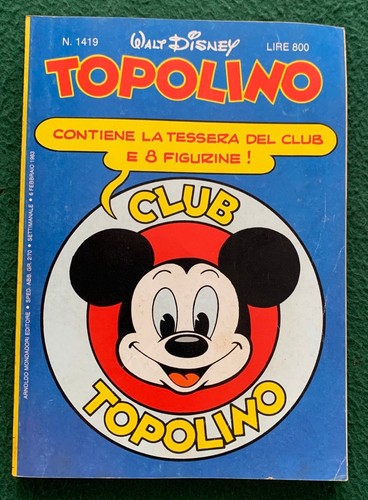 Topolino 1419 disney - n.,
