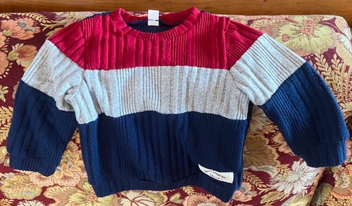 Maglioncino fasce rosso - a,