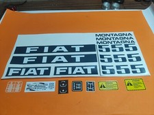ADESIVI DECALCOMANIE FIAT 555 MONTAGNA PER TRATTORI AGRICOLI CINGOLATI