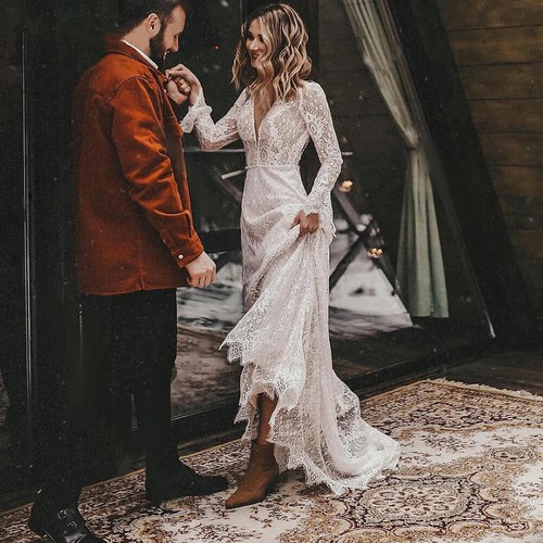 Abiti sposa boho pizzo - da,