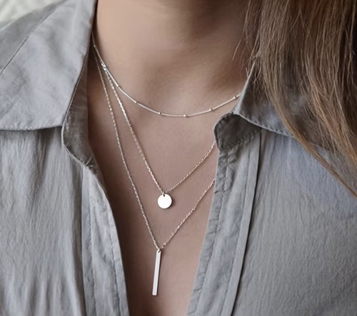 Collana donna multistrato in - 3,