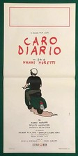 LOCANDINA ORIGINALE CARO DIARIO NANNI MORETTI VESPA PIAGGIO CASCO 1° EDIZ. 1993.