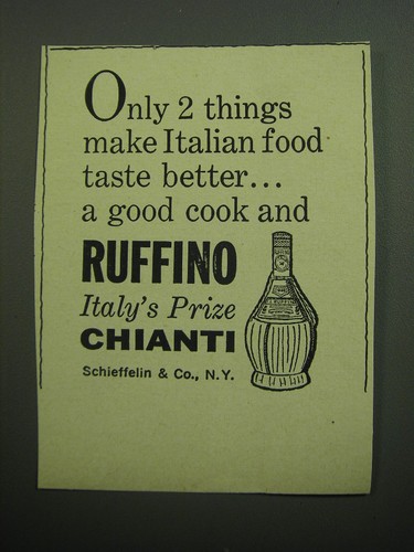 1957 ruffino chianti wine - ruffino,