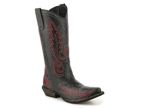 Stivali cowboy neri western - neri,