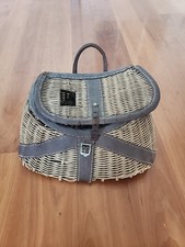 Antico cesto da pesca vintage Kreel Creel Trota 