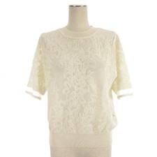 Top in maglia trasparente in