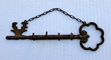 ANTICA CHIAVE IN OTTONE APPENDICHIAVI D'EPOCA MOLTO BELLA
