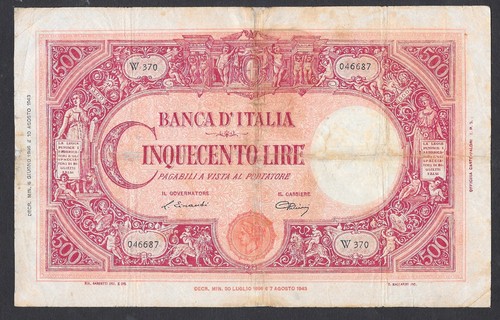Italia banconota 500 - -,