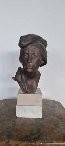 Busto bronzo un - bronzo, giovane