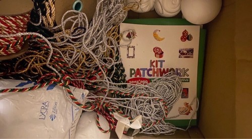 Lotto palle natale patchwork - palle,
