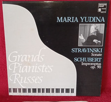 MARIA YUDINA SCHUBERT STRAVINSKI 1986 FRA HARMONIA MUNDI HMC 5170 STEREO RARE LP