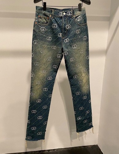 Jeans gucci gamba dritta - jeans,
