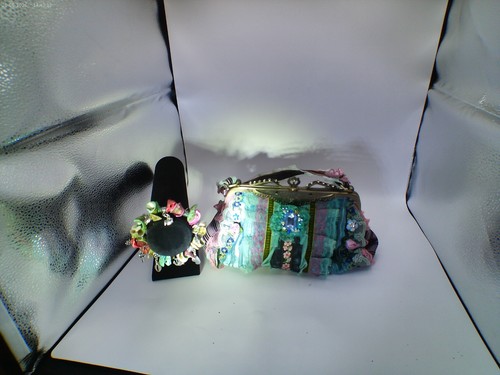 Borsa pochette multicolore con - borsa,