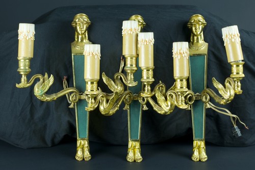 Antica applique lampada bronzo - lampada,