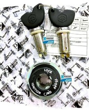 KIT CHIAVI CILINDRETTI SERRATURE CON SUPPORTO ORIGINALE PIAGGIO LIBERTY 50 