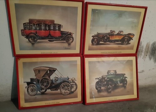 Stampe auto epoca firmate - 4, d'epoca