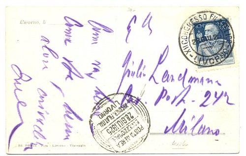 Italia 1925 ppc - 1925, posta