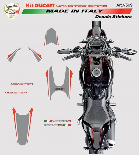 Kit adesivi graphite rosso