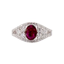 Anello solitario rubino - anello,