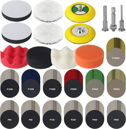 145 pezzi kit lucidatura - kit, auto