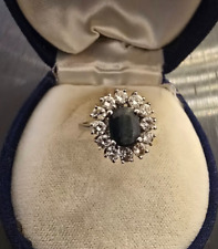 Anello in oro 18k 750/1000 Zaffiro e Brillanti pietre naturali