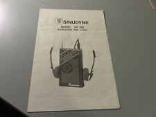 Depliant istruzioni SINUDYNE radio portatile modello SR 156 vintage come da foto