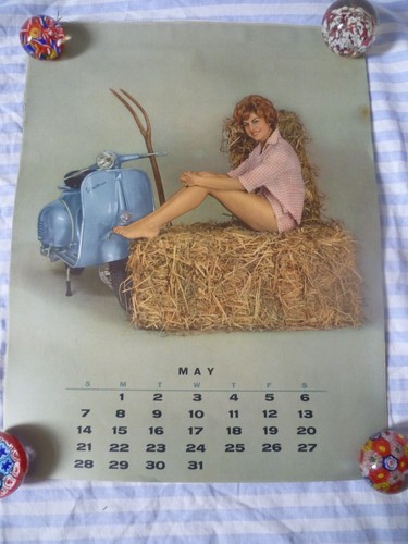 Vespa calendar page copy 1961 - calendar,