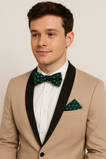 2pc Uomo Fiocco Cravatta E