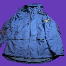 Giacca sci vela Woolrich nylon anorak uomo M diaplex foderata blu vintage