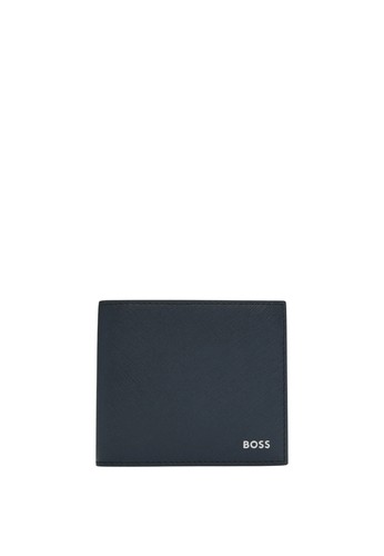 Portafogli uomo boss open blue - uomo,