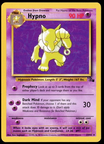 Hypno pokemon - 23/62,