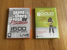 Microsoft Xbox 360*Xbox Live Gold e Points*Raro per scatola DVD da collezione