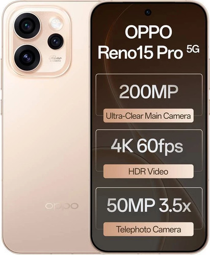 Oppo reno15pro gold - 5g, 12gb