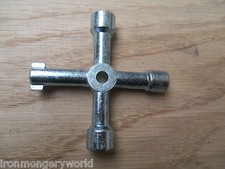 Scatola contatore elettrico gas UNIVERSALE METALLO 4 VIE radiatore spurgo idraulico utility