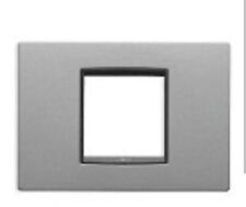 20652.10 VIMAR - Placca Eikon classic 2M centrali argento metal