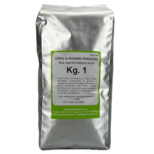 CHIPS DI ROVERE FRANCESE KG. 1 NON TOSTATI FRESCO PLUS, AFFINAMENTO VINO, GRAPPA