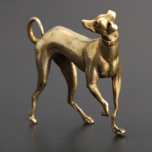 Statuina cane leale ottone
