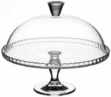 Vassoio con piede e cupola in