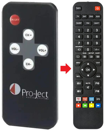 Telecomando adatto per pro - telecomando,