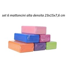 set 6 mattoncini schiuma