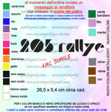 PEUGEOT 205 RALLYE POSTERIORE