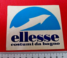 ADESIVO ELLESSE COSTUMI DA BAGNO VINTAGE ANNI 80 80- OLD STICKER AUTOCOLLANT