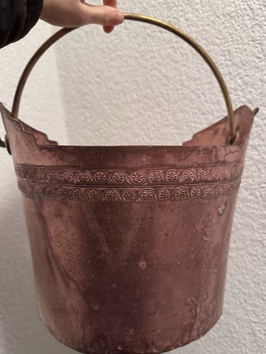 Secchio vaso fioriera antica - secchio,
